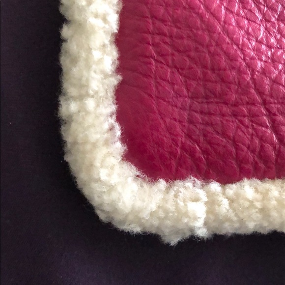 Fuzzy trim Coach wristlet - Picture 3 of 7